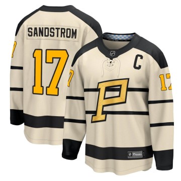 Fanatics Branded Men's Tomas Sandstrom Pittsburgh Penguins 2023 Winter Classic Jersey - Cream