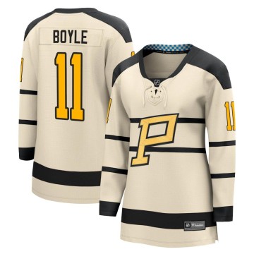 Fanatics Branded Women's Brian Boyle Pittsburgh Penguins 2023 Winter Classic Jersey - Cream