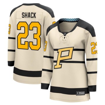Fanatics Branded Women's Eddie Shack Pittsburgh Penguins 2023 Winter Classic Jersey - Cream