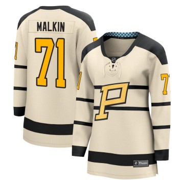 Fanatics Branded Women's Evgeni Malkin Pittsburgh Penguins 2023 Winter Classic Jersey - Cream