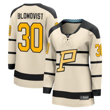 Fanatics Branded Women's Joel Blomqvist Pittsburgh Penguins 2023 Winter Classic Jersey - Cream