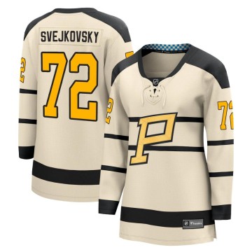 Fanatics Branded Women's Lukas Svejkovsky Pittsburgh Penguins 2023 Winter Classic Jersey - Cream