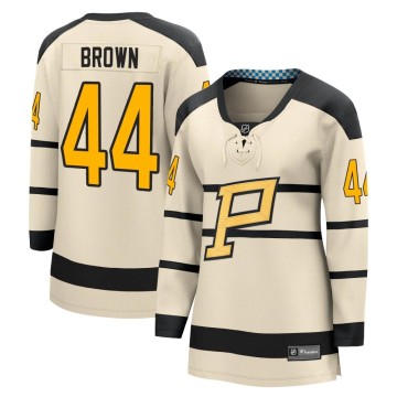 Fanatics Branded Women's Rob Brown Pittsburgh Penguins Cream 2023 Winter Classic Jersey - Brown