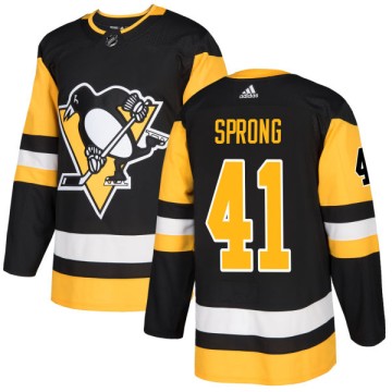 Authentic Adidas Men's Daniel Sprong Pittsburgh Penguins Jersey - Black