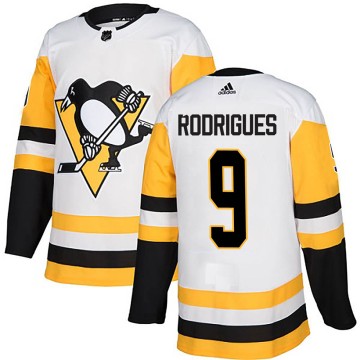 Authentic Adidas Men's Evan Rodrigues Pittsburgh Penguins ized Away Jersey - White
