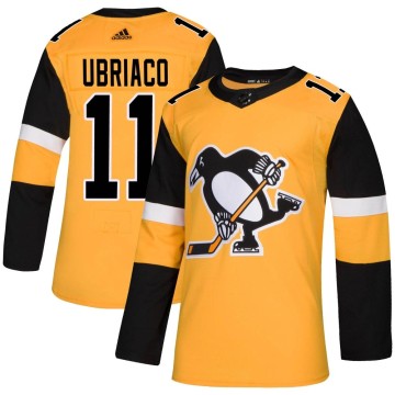 Authentic Adidas Men's Gene Ubriaco Pittsburgh Penguins Alternate Jersey - Gold