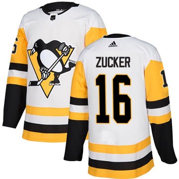 Authentic Adidas Men's Jason Zucker Pittsburgh Penguins Away Jersey - White