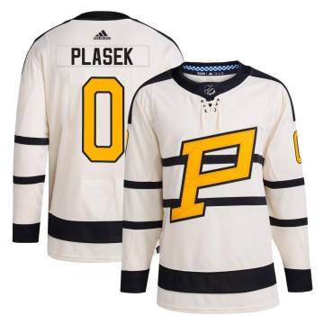 Authentic Adidas Men's Karel Plasek Pittsburgh Penguins 2023 Winter Classic Jersey - Cream