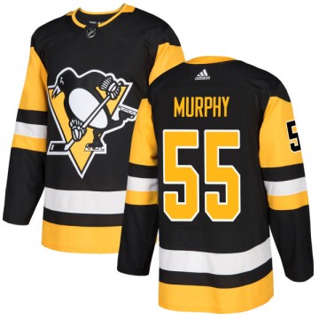 Authentic Adidas Men's Larry Murphy Pittsburgh Penguins Jersey - Black