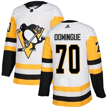 Authentic Adidas Men's Louis Domingue Pittsburgh Penguins Away Jersey - White