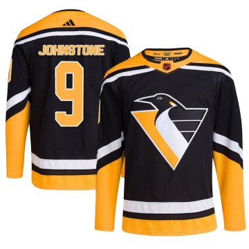Authentic Adidas Men's Marc Johnstone Pittsburgh Penguins Reverse Retro 2.0 Jersey - Black