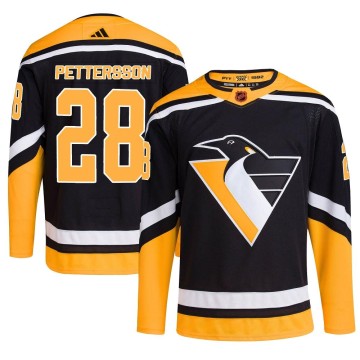 Authentic Adidas Men's Marcus Pettersson Pittsburgh Penguins Reverse Retro 2.0 Jersey - Black