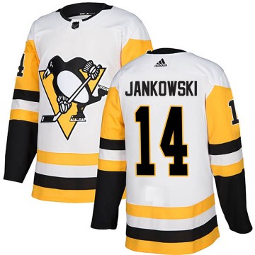 Authentic Adidas Men's Mark Jankowski Pittsburgh Penguins Away Jersey - White