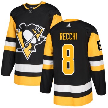 Authentic Adidas Men's Mark Recchi Pittsburgh Penguins Jersey - Black