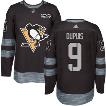 Authentic Adidas Men's Pascal Dupuis Pittsburgh Penguins 1917-2017 100th Anniversary Jersey - Black