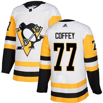Authentic Adidas Men's Paul Coffey Pittsburgh Penguins Away Jersey - White