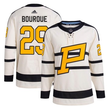 Authentic Adidas Men's Phil Bourque Pittsburgh Penguins 2023 Winter Classic Jersey - Cream