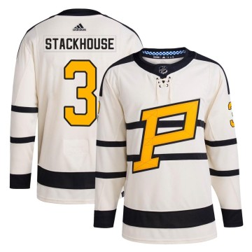 Authentic Adidas Men's Ron Stackhouse Pittsburgh Penguins 2023 Winter Classic Jersey - Cream