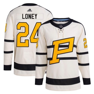 Authentic Adidas Men's Troy Loney Pittsburgh Penguins 2023 Winter Classic Jersey - Cream
