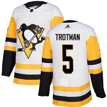 Authentic Adidas Men's Zach Trotman Pittsburgh Penguins Away Jersey - White