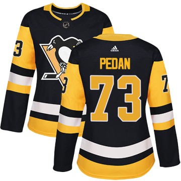 Authentic Adidas Women's Andrey Pedan Pittsburgh Penguins Home Jersey - Black