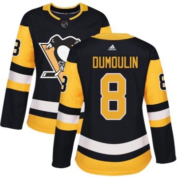 Authentic Adidas Women's Brian Dumoulin Pittsburgh Penguins Home Jersey - Black