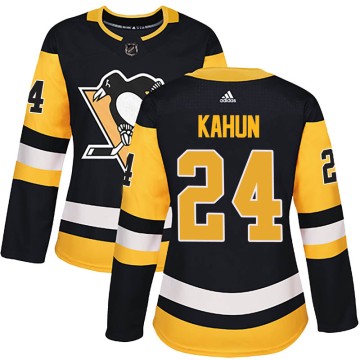 Authentic Adidas Women's Dominik Kahun Pittsburgh Penguins Home Jersey - Black