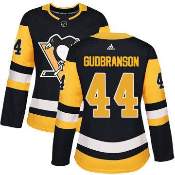 Authentic Adidas Women's Erik Gudbranson Pittsburgh Penguins Home Jersey - Black