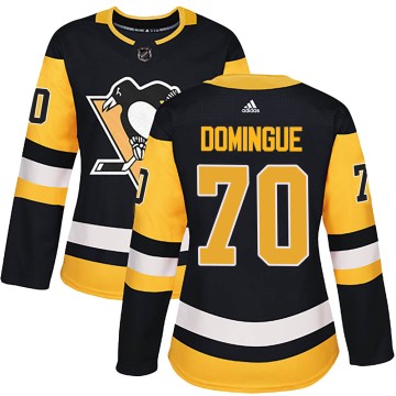 Authentic Adidas Women's Louis Domingue Pittsburgh Penguins Home Jersey - Black