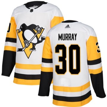 Authentic Adidas Women's Matt Murray Pittsburgh Penguins Away Jersey - White
