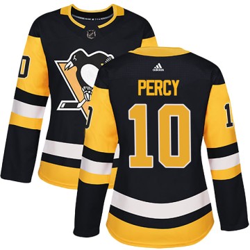 Authentic Adidas Women's Stuart Percy Pittsburgh Penguins Home Jersey - Black