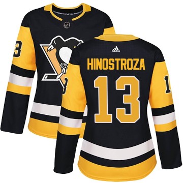 Authentic Adidas Women's Vinnie Hinostroza Pittsburgh Penguins Home Jersey - Black