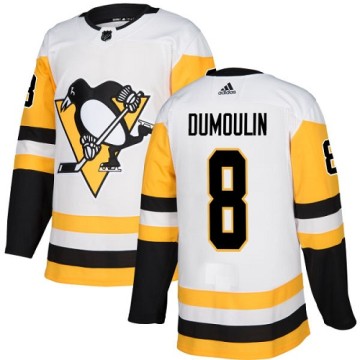 Authentic Adidas Youth Brian Dumoulin Pittsburgh Penguins Away Jersey - White