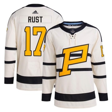 Authentic Adidas Youth Bryan Rust Pittsburgh Penguins 2023 Winter Classic Jersey - Cream