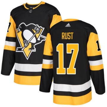 Authentic Adidas Youth Bryan Rust Pittsburgh Penguins Home Jersey - Black