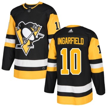 Authentic Adidas Youth Earl Ingarfield Pittsburgh Penguins Home Jersey - Black