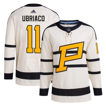 Authentic Adidas Youth Gene Ubriaco Pittsburgh Penguins 2023 Winter Classic Jersey - Cream