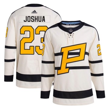 Authentic Adidas Youth Jagger Joshua Pittsburgh Penguins 2023 Winter Classic Jersey - Cream