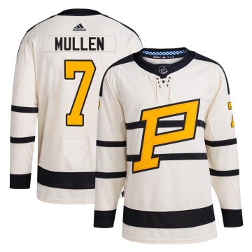 Authentic Adidas Youth Joe Mullen Pittsburgh Penguins 2023 Winter Classic Jersey - Cream