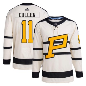 Authentic Adidas Youth John Cullen Pittsburgh Penguins 2023 Winter Classic Jersey - Cream