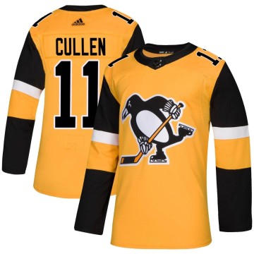 Authentic Adidas Youth John Cullen Pittsburgh Penguins Alternate Jersey - Gold