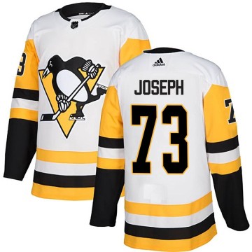 Authentic Adidas Youth Pierre-Olivier Joseph Pittsburgh Penguins Away Jersey - White