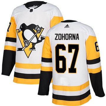 Authentic Adidas Youth Radim Zohorna Pittsburgh Penguins Away Jersey - White