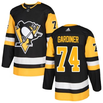 Authentic Adidas Youth Reid Gardiner Pittsburgh Penguins Home Jersey - Black