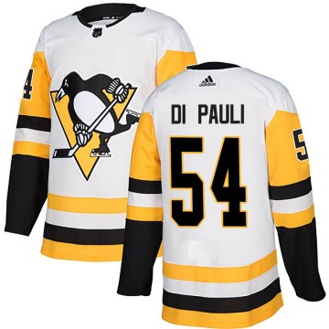 Authentic Adidas Youth Thomas Di Pauli Pittsburgh Penguins Away Jersey - White