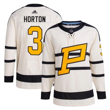 Authentic Adidas Youth Tim Horton Pittsburgh Penguins 2023 Winter Classic Jersey - Cream