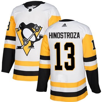 Authentic Adidas Youth Vinnie Hinostroza Pittsburgh Penguins Away Jersey - White