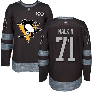 Authentic Youth Evgeni Malkin Pittsburgh Penguins 1917-2017 100th Anniversary Jersey - Black