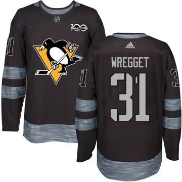 Authentic Youth Ken Wregget Pittsburgh Penguins 1917-2017 100th Anniversary Jersey - Black