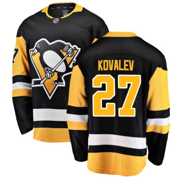 Breakaway Fanatics Branded Men's Alex Kovalev Pittsburgh Penguins Home Jersey - Black